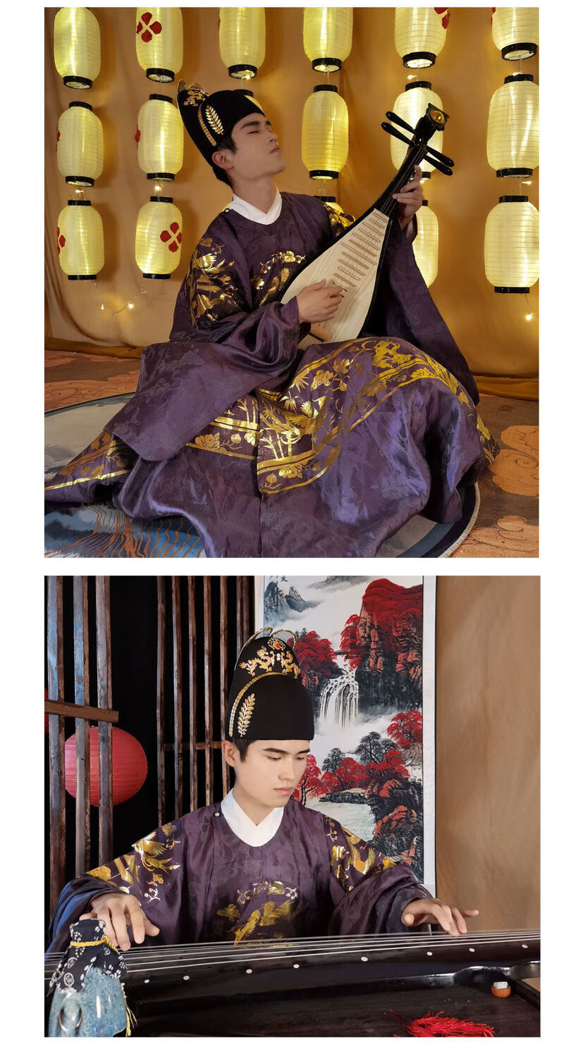 锦衣卫飞鱼服男锦衣卫飞鱼服成人洛神赋明制乌纱翼善冠汉服帽子首服