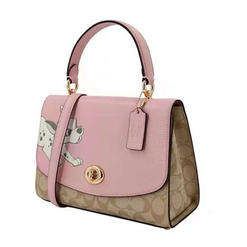 情人节礼物coach蔻驰迪士尼合作款女包链条拉链流苏斜挎相机小方包