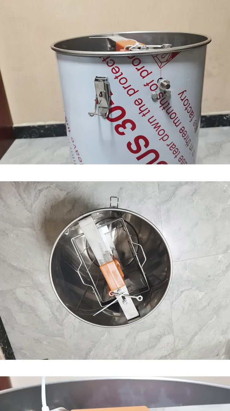 适用摇蜜机304全不锈钢加厚养蜂工具取蜜蜂分离机自动小型蜂蜜摇糖机
