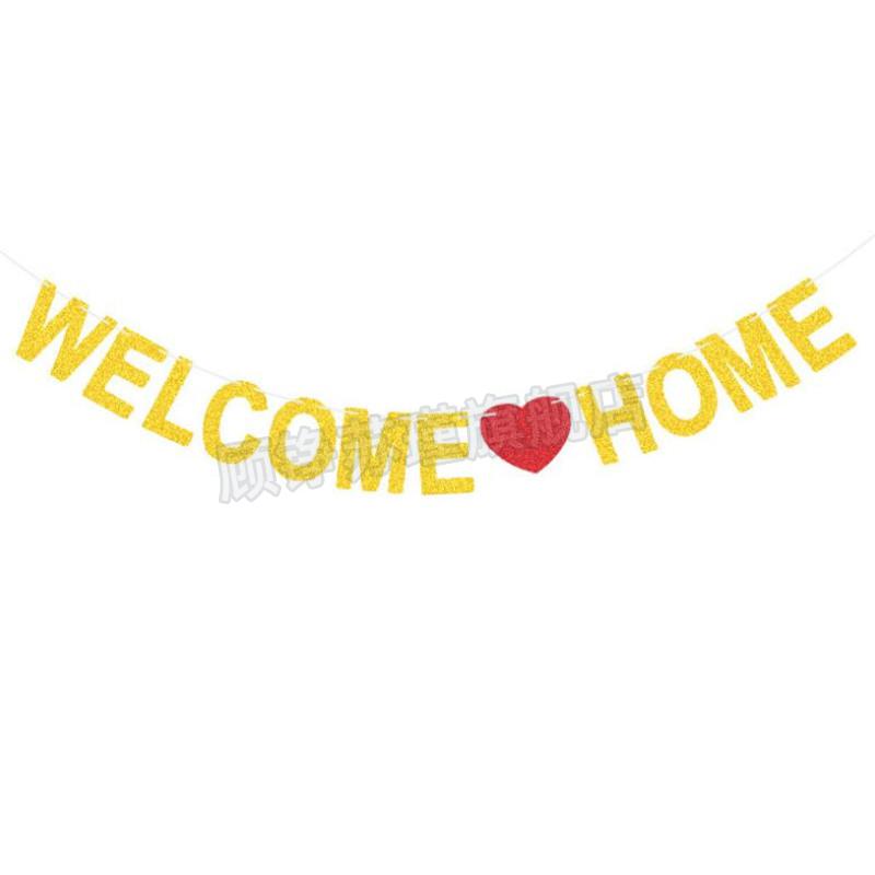 欢迎回家布置v欢迎回家气球装饰办公室亲人家庭聚会乔迁新居学校开学