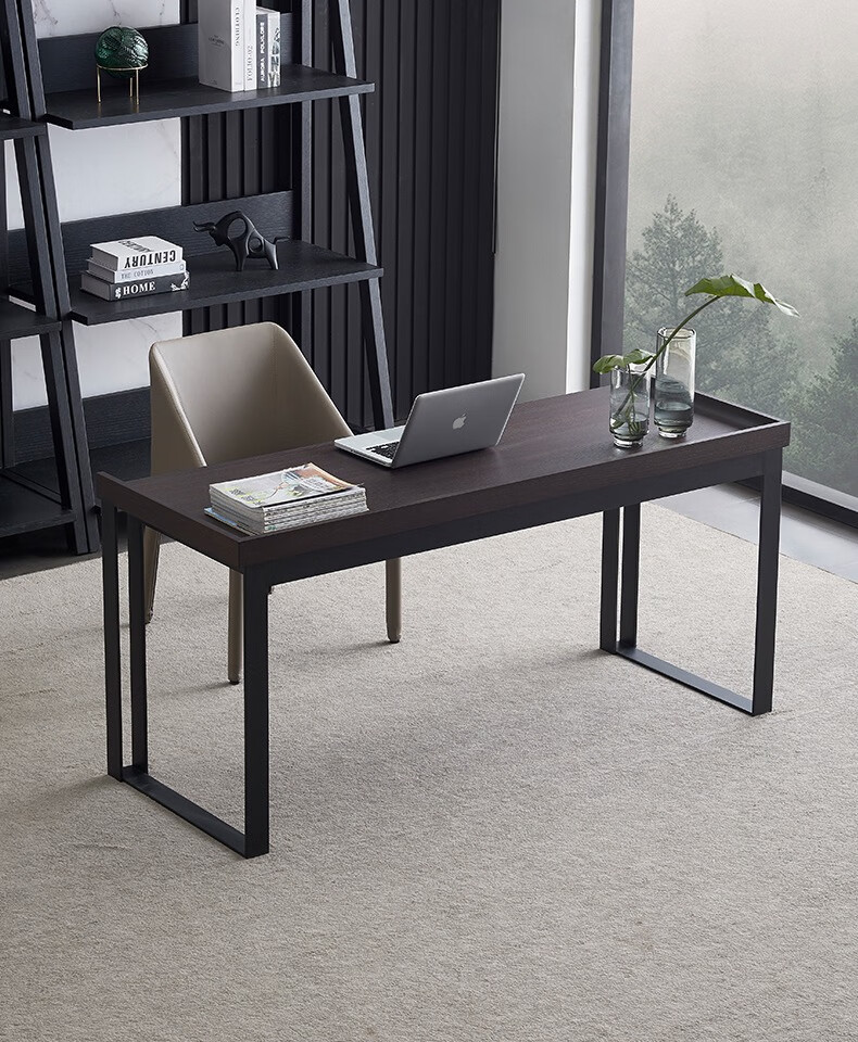 简易书桌意式极简书桌轻奢现代书房家用大小户型工作台电脑办公桌