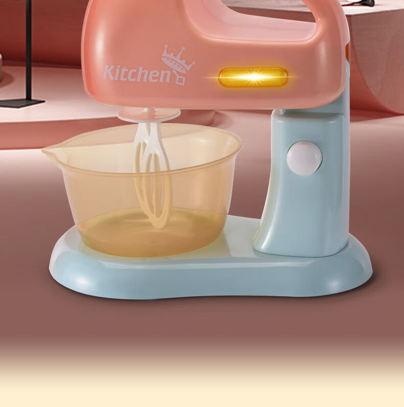 豆浆机玩具儿童仿真迷你榨果汁过家家可加水35岁6男女孩套装搅拌机