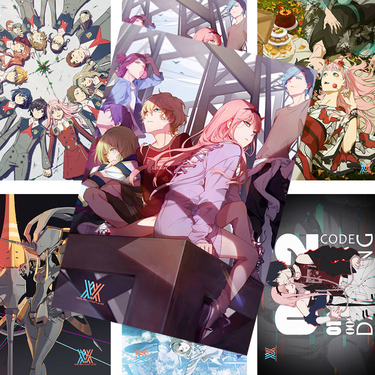 国家队海报darlinginthefranxx广02莓宿舍超大高清墙纸纸玫瑰国家队f