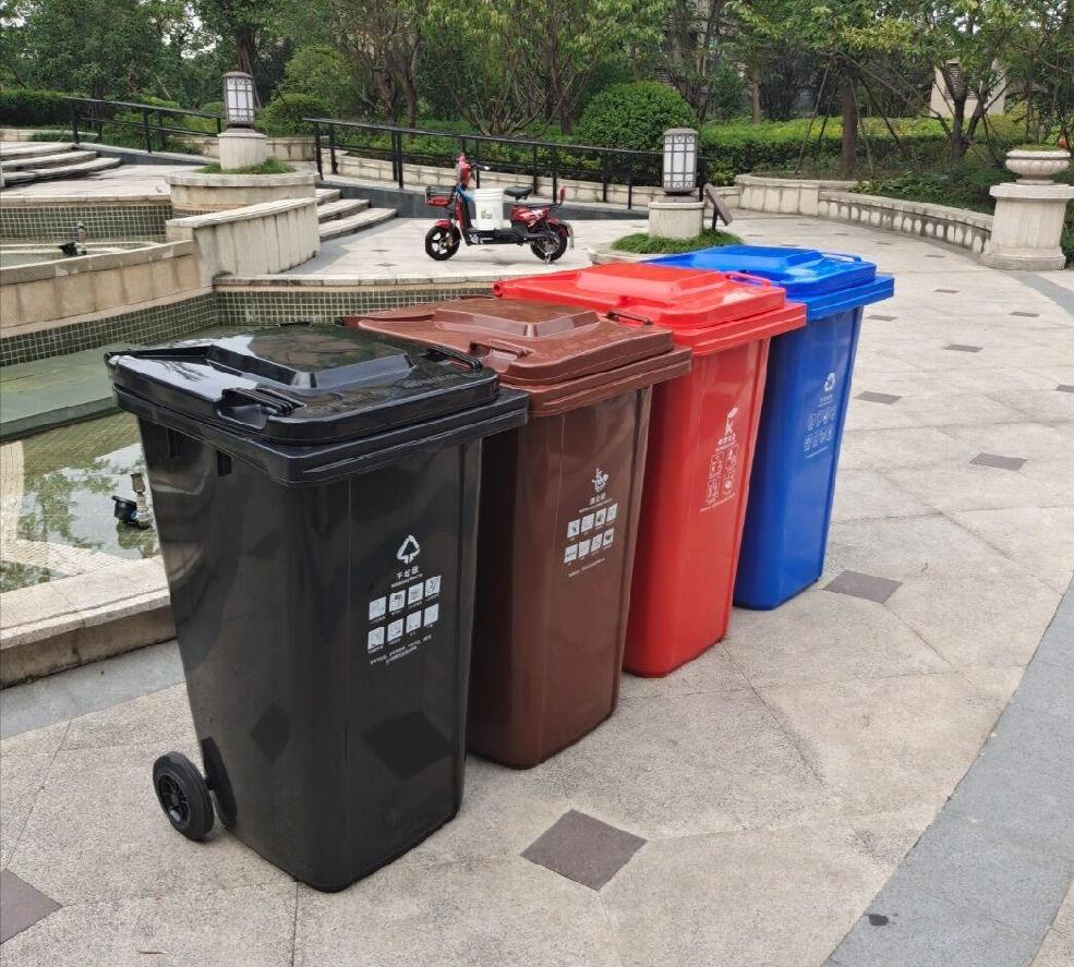 学校食堂泔水桶 塑料桶环卫小区脚踏垃圾桶大轮后厨垃圾桶大轮泔水桶