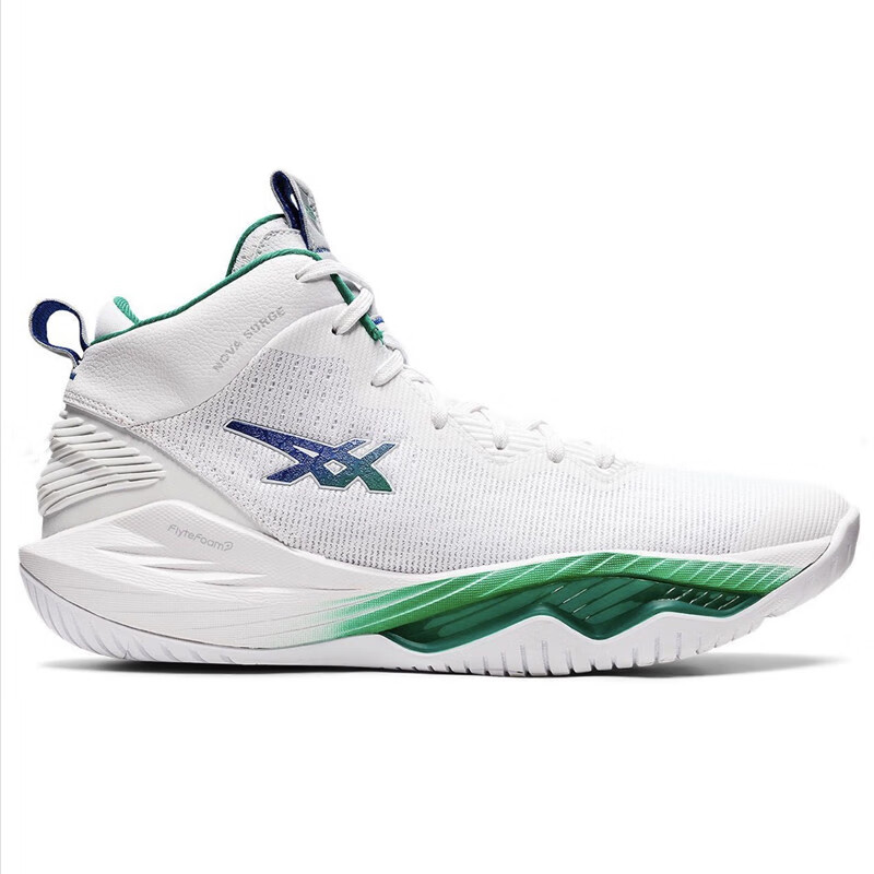asics亚瑟士nova surge 2中帮实战篮球鞋缓震稳定1061a040-101 伯绿