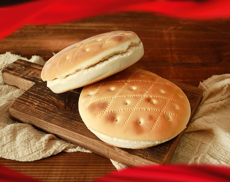 山东青岛王哥庄烧饼杠子头手工硬面火烧馍馍饽饽大馒头北方面食【图片