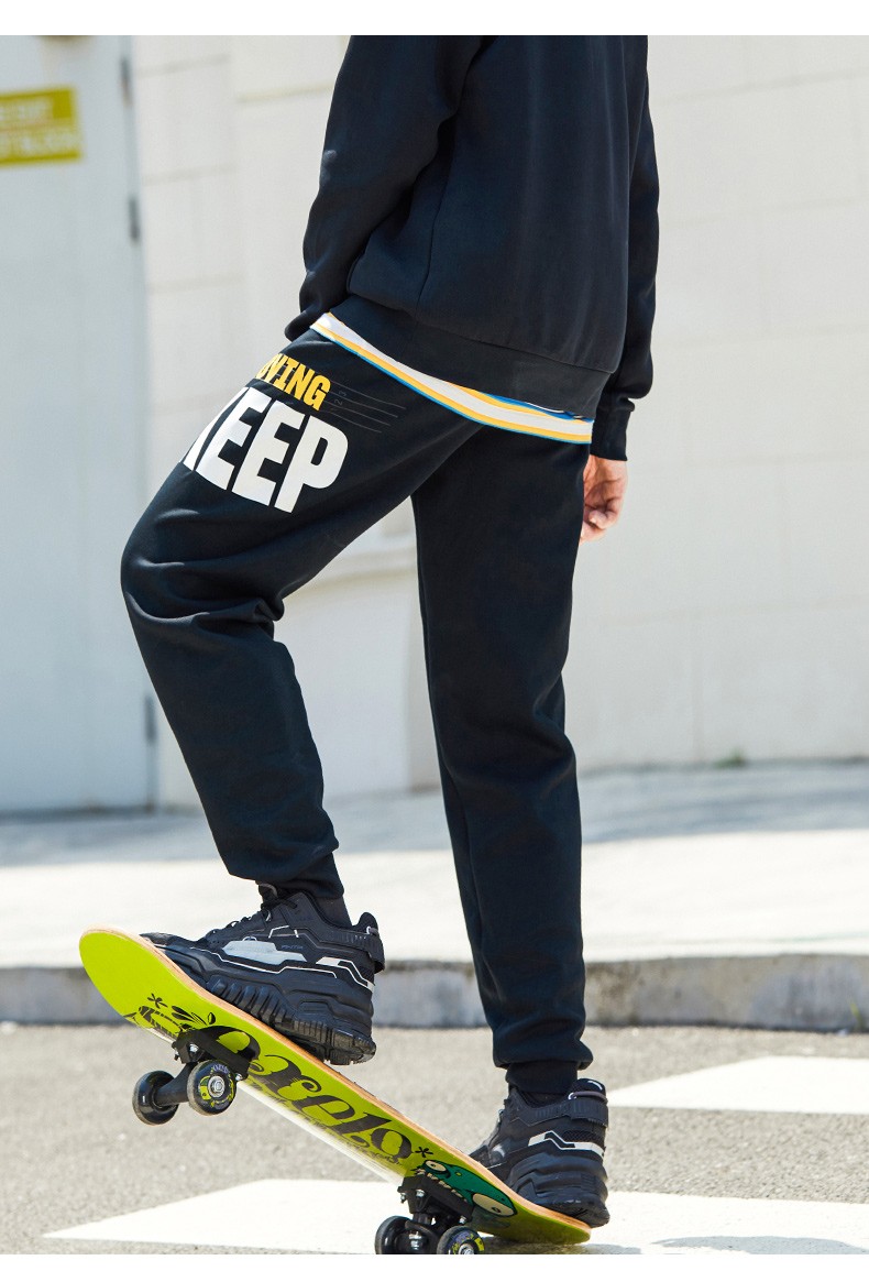 安踏(anta)运动长裤男士秋冬季休闲宽松薄款裤子潮流束脚收口裤