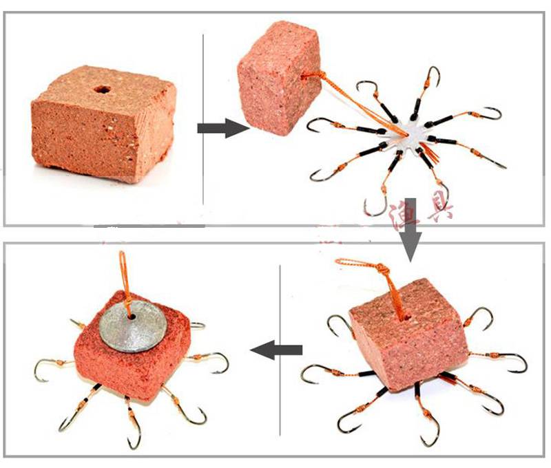 扁鱼饵南霸方块饵慢雾化鲤鲫扁鱼饵方块料翻板钩爆炸钩饵料麝酵清香