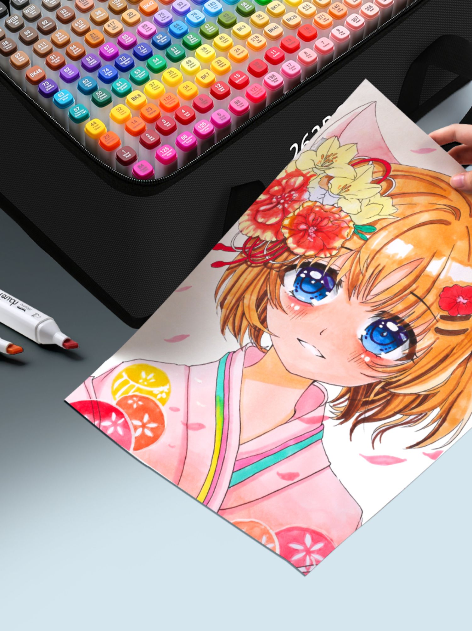 touch马克笔双头动漫漫画专用学生肤色全套套装100色200色48色80色60