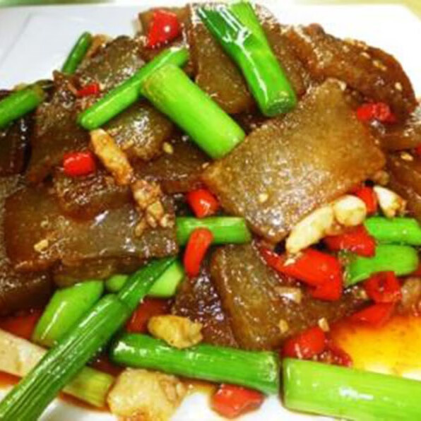 焖子河南禹州特产原味红薯粉水晶焖子闷子扁垛皮渣皮扎350g1包6包 350