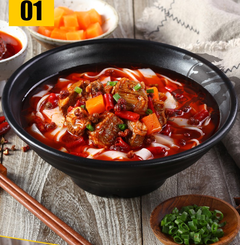 云南卷粉 桶装云南特产小吃 卷粉早餐宵夜方便速食河粉泡面 胡辣牛肉