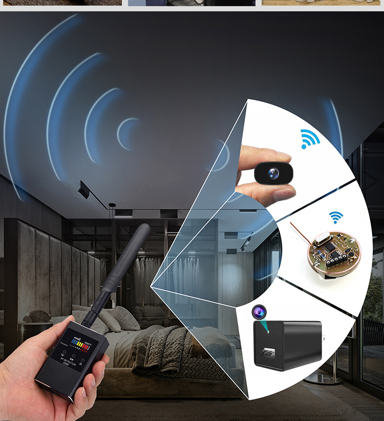 智能检测摄像头信号汽车gps扫描探测仪器酒店监控防偷拍防窥神器进口