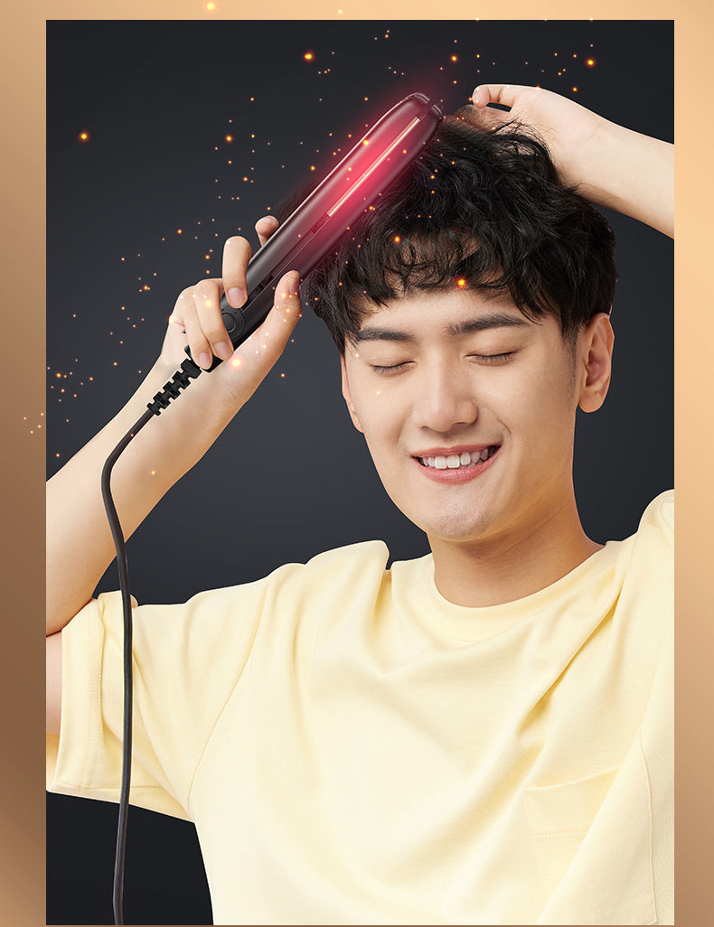 志高chigo卷发棒男士专用直发卷发两用小型夹板男生女生蓬松神器直板