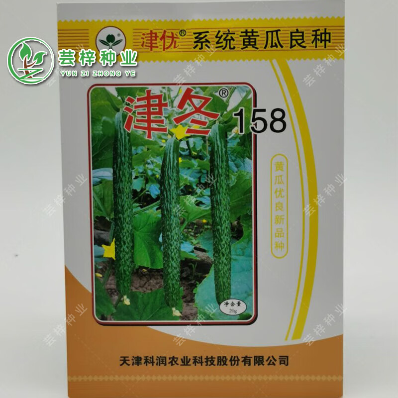 天津科润农业津优黄瓜种子津优津春津冬158新品强雌黄瓜籽津冬158袋装