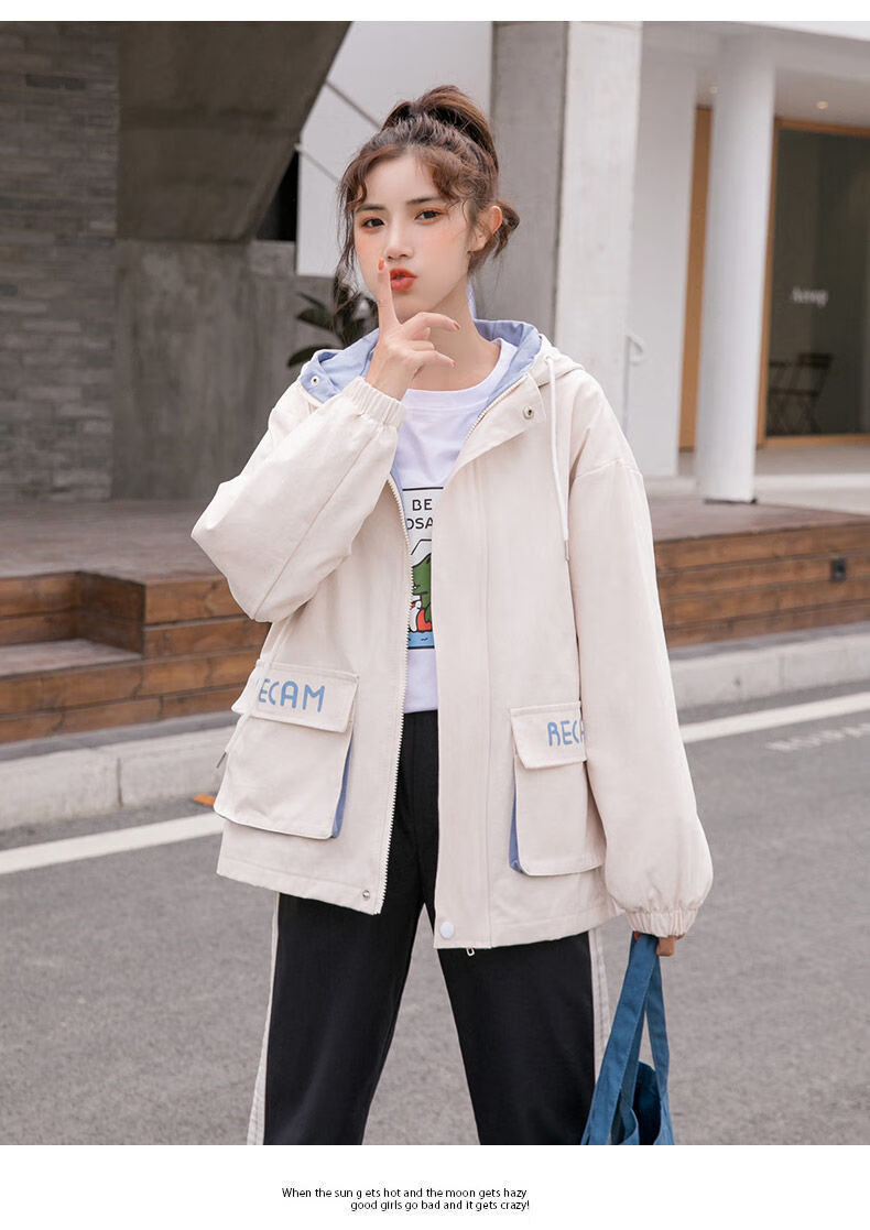 女装新款少女孩初中学生冬季休闲外套大童宽松百搭韩版加绒加厚棉上
