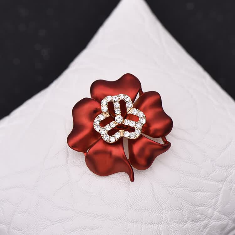 设计师系列妇联标志胸针水钻胸花妇女联合会胸章徽章定做妇徽会徽丝巾