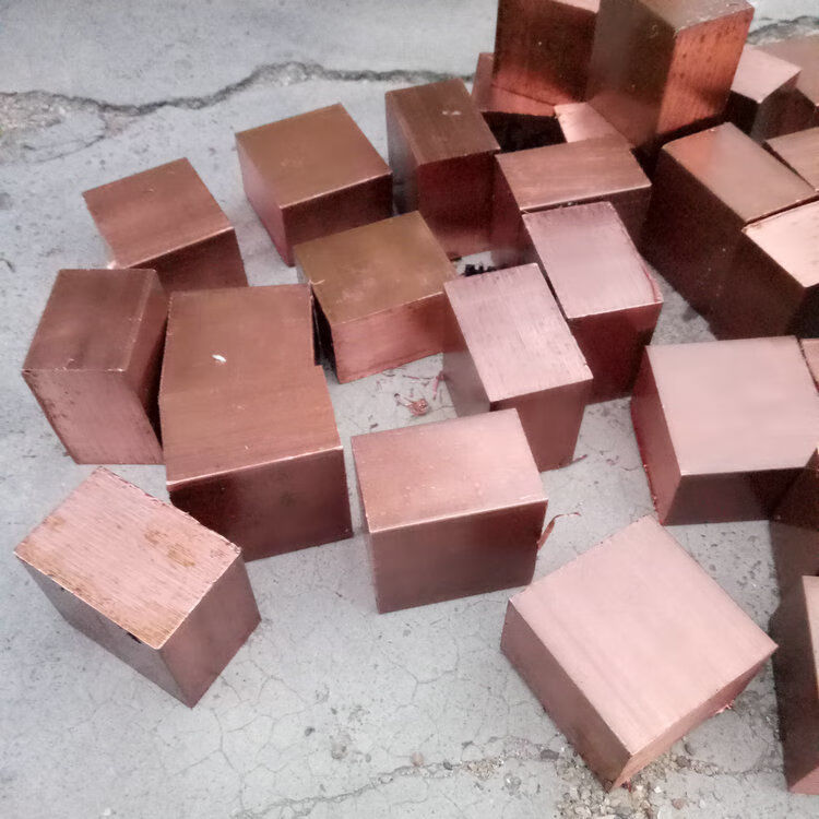 2紫铜块铜排纯铜实心四方铜块红铜块导电铜块正方形铜块 35*35*35mm