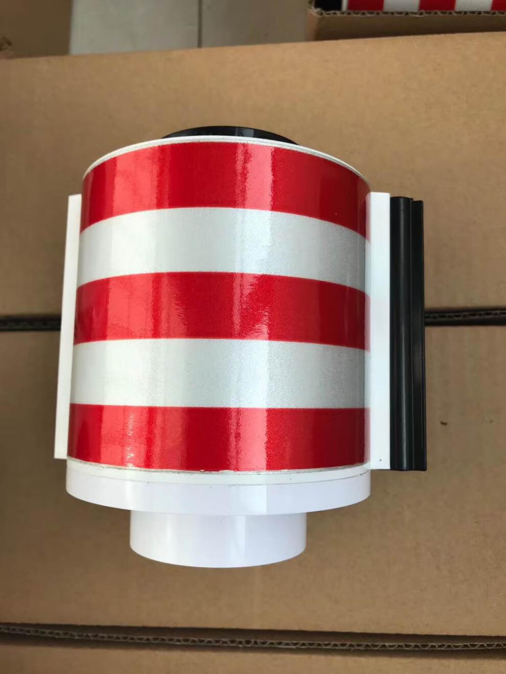 定制磁吸式警示带安全工具柜配电柜专用自动伸缩隔离带反光磁铁警示带