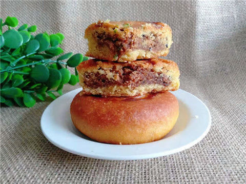 张家口特产红糖白糖五仁月饼坝上胡麻油手工月饼传统老式现做月饼老式