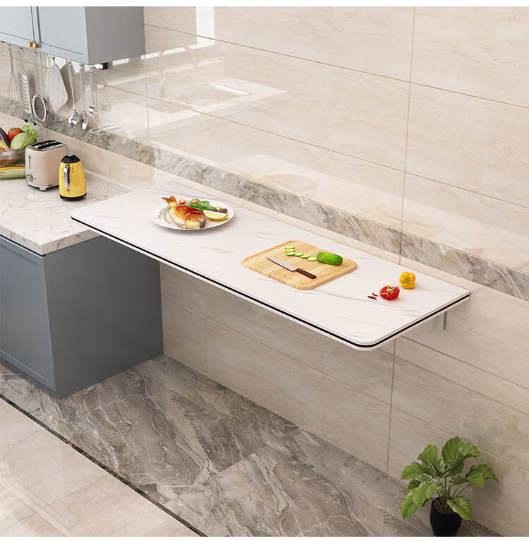 隆之柏壁挂式折叠桌板连壁餐桌家用简易桌挂墙上小桌子厨房置物架靠墙