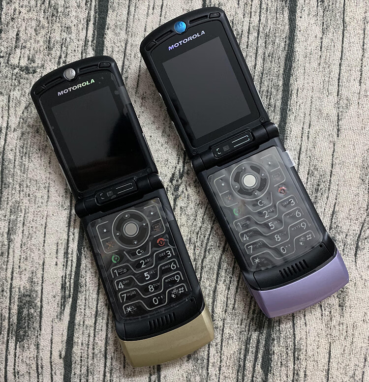 motorola/摩托罗拉 v3/v3c 经典刀锋造型翻盖按键移动电信手机 黑色v3