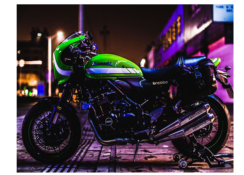 2022新 款适用于 适用于川崎z900rs改装边包 侧包 皮革边包 边箱 摩托