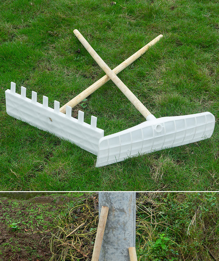 立始 钢化塑料推雪板刮耙粮食晒谷耙大棚除雪铲搂草树叶刮粪板农用
