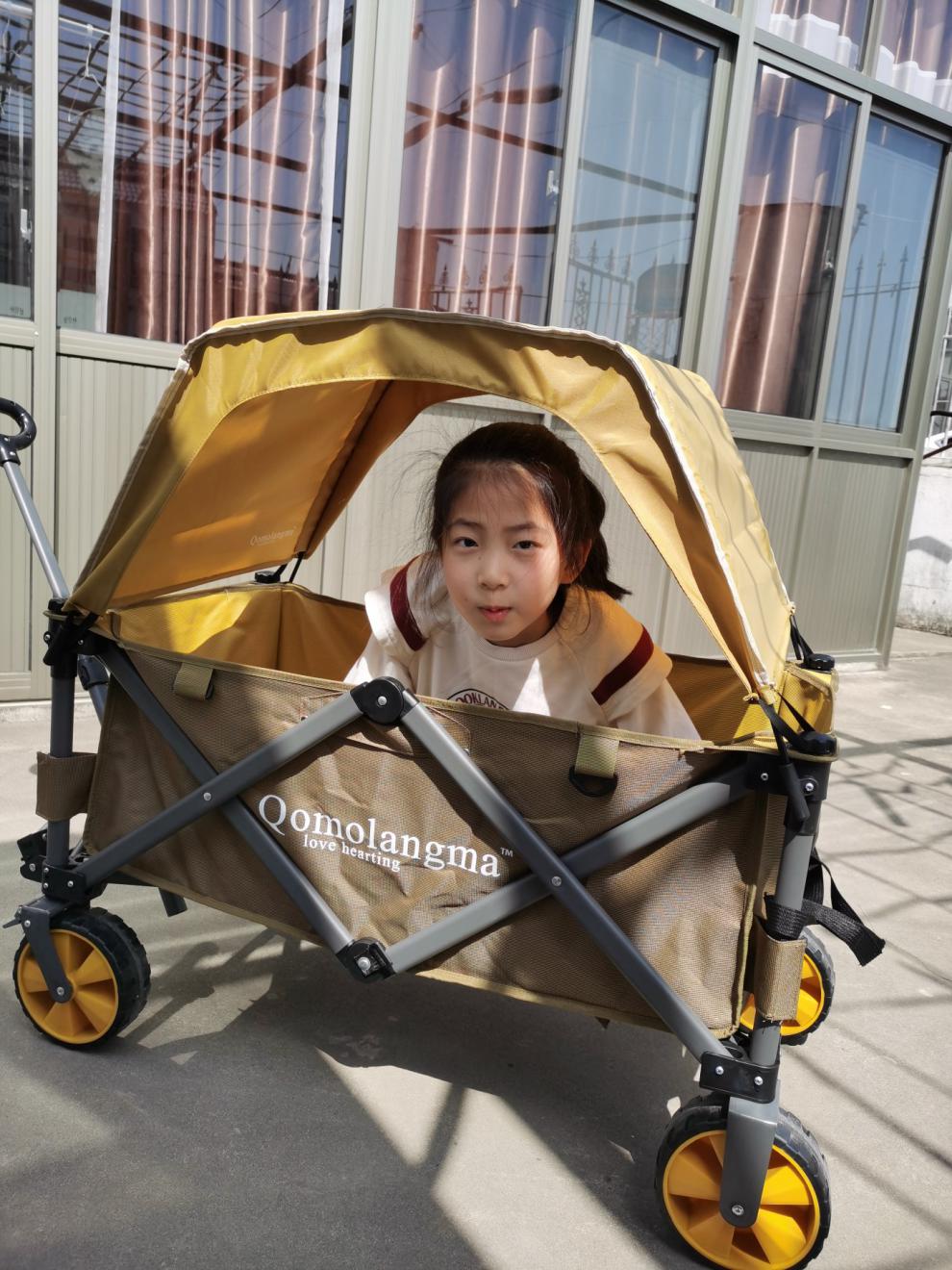 珠穆朗玛露营·车珠穆朗玛qomolangma营地车露营车户外折叠推车顶棚