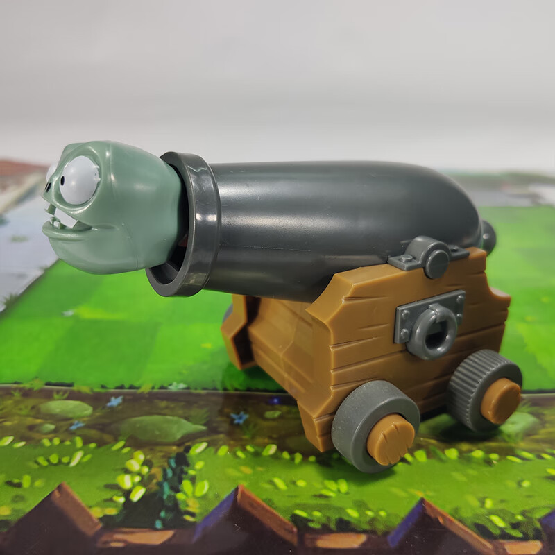 植物大战僵尸玩具小鬼僵尸炮海盗大炮车可射击小鬼带回力单个大号