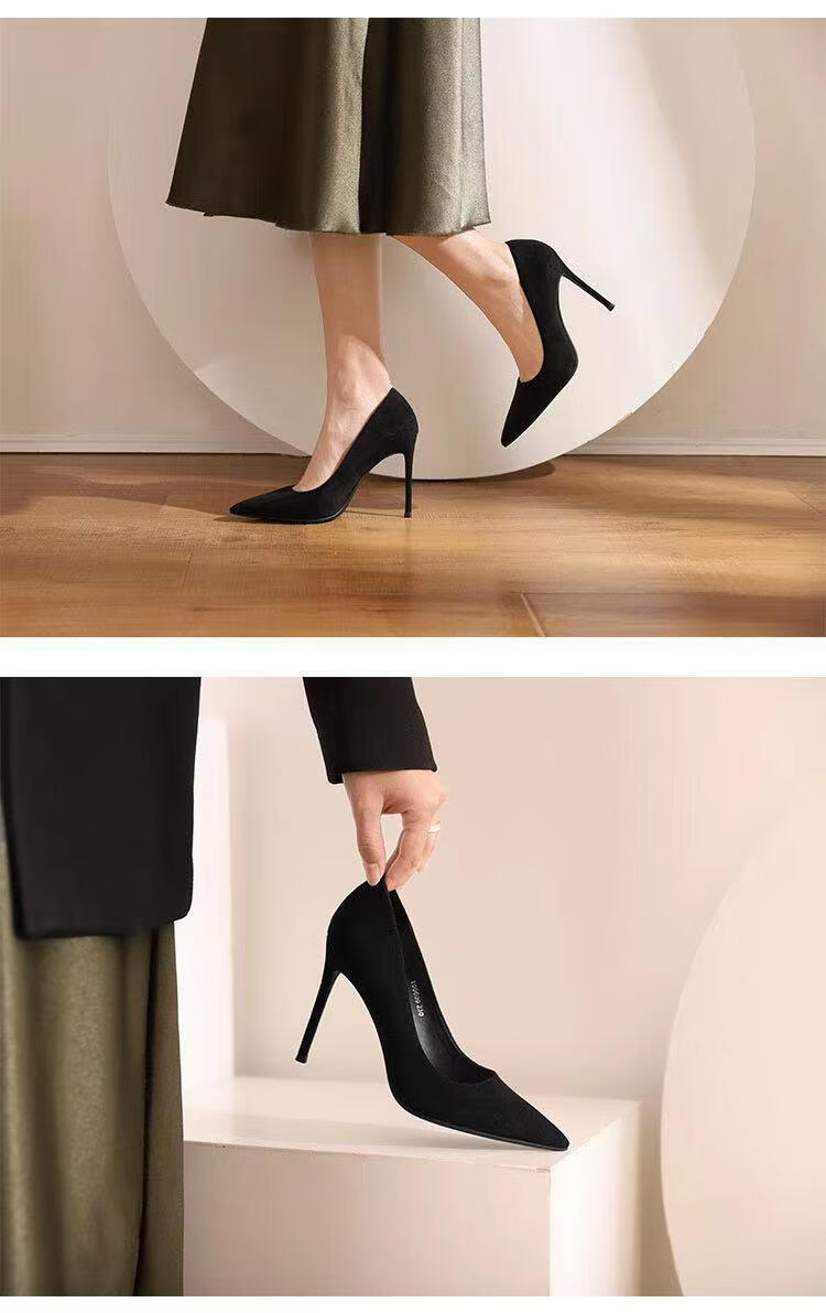 谊慧 情趣高跟鞋床上免脱丝袜细跟一次性炮鞋御姐风尖头性感ol工作