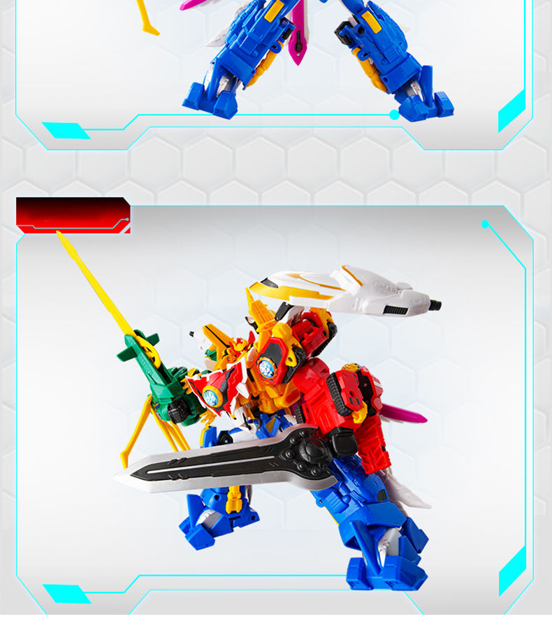 神兽金刚2天神地兽玩具邦宝历险记神兽金刚3合集6合体儿童变形机器人