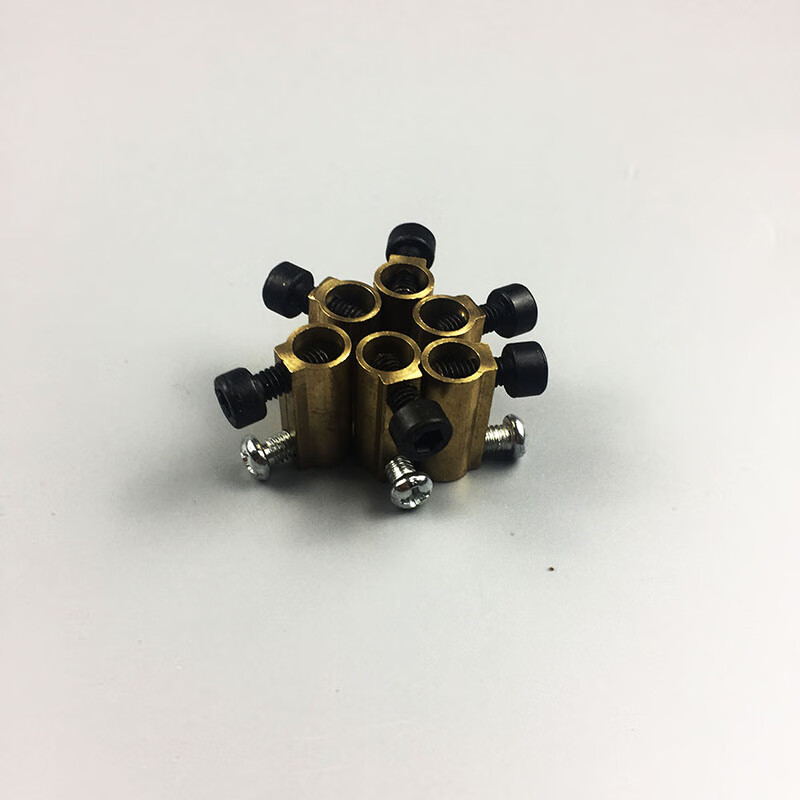 空调压缩机接线端子接线柱黄铜接线板插子台12345p接线头压线柱 十个