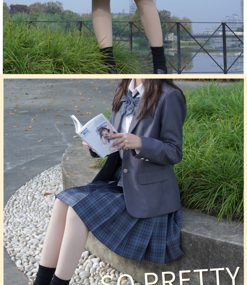 夕薇美夏季新品绿野仙踪成品布jk格裙学院校供jk制服短裙海苔同格中长