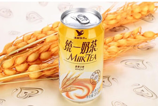 统一阿萨姆煎茶奶绿450ml15瓶整箱草莓岩盐芝士麦香味奶茶应急储备