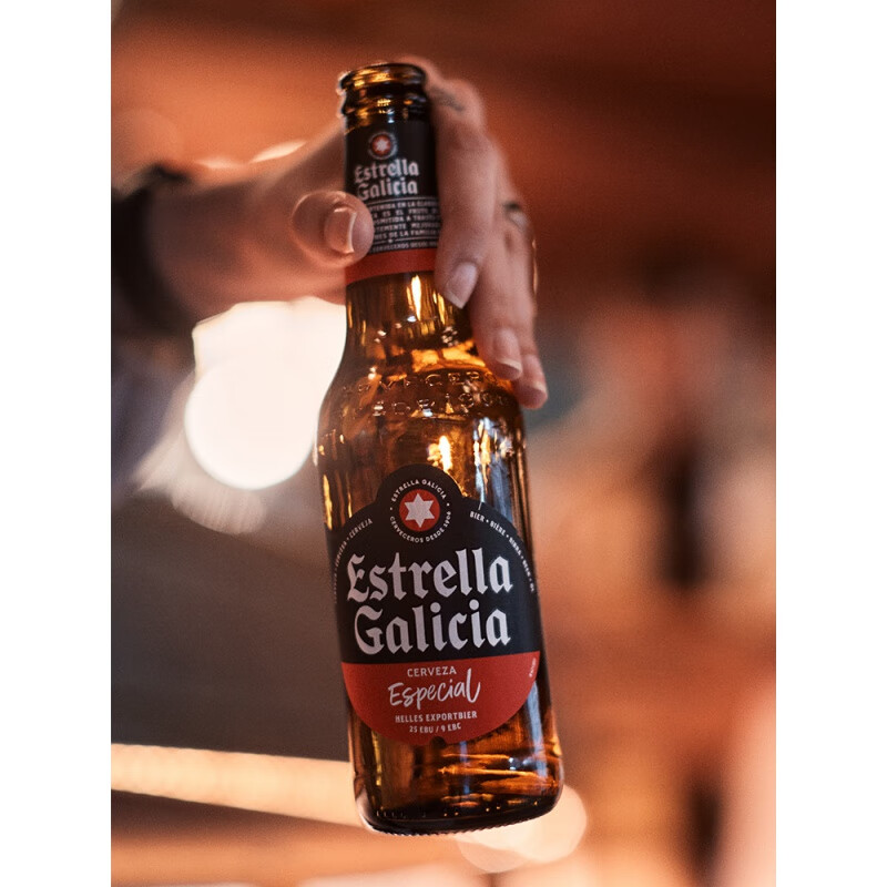 埃斯特拉西班牙进口啤酒特别款330ml拉格啤酒24瓶装整箱埃斯特拉特别