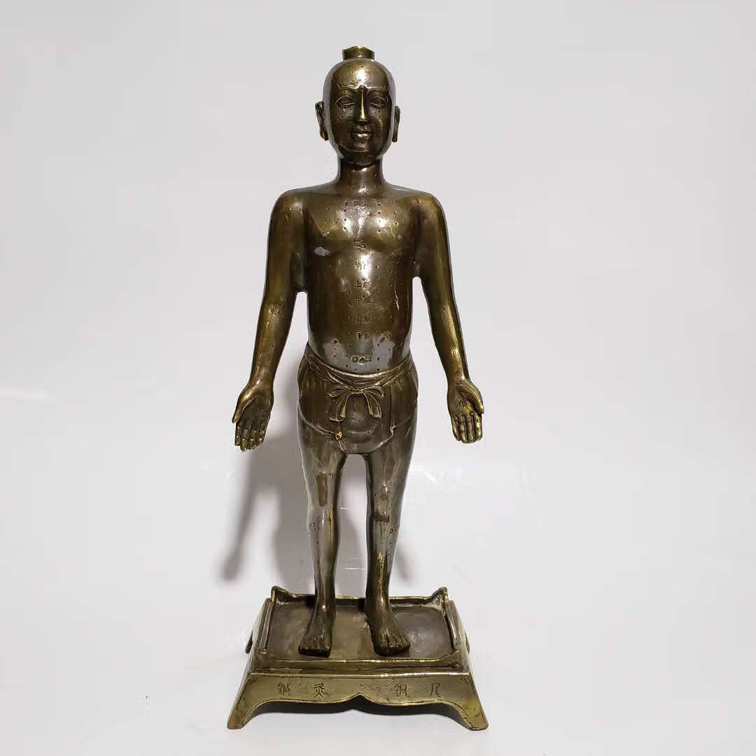 适用于纯铜穴位人针灸人体男女模型铜人艾灸经络图中医药王医馆展示