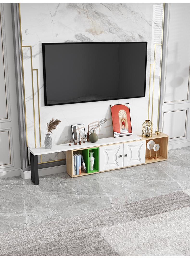 超薄电视柜简易电视柜超窄电视柜伸缩小户型极落地小型出租房单个长条