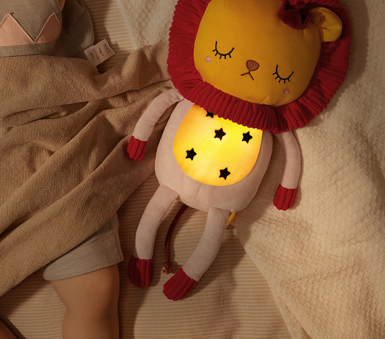 babycare安抚宝宝睡觉神器婴儿睡眠玩偶娃娃早教音乐毛绒玩具 伊铂
