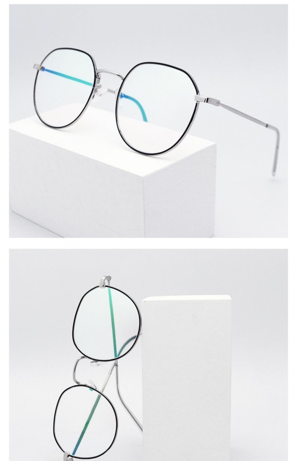 妙微熊红绿色弱纠正眼镜色盲矫正无色镜片新款墨镜近视眼睛专用透明