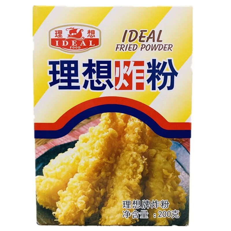 茗仟(mingqian) 理想牌炸粉200克x3盒装可炸鸡翅/排骨/猪扒等 200g*3