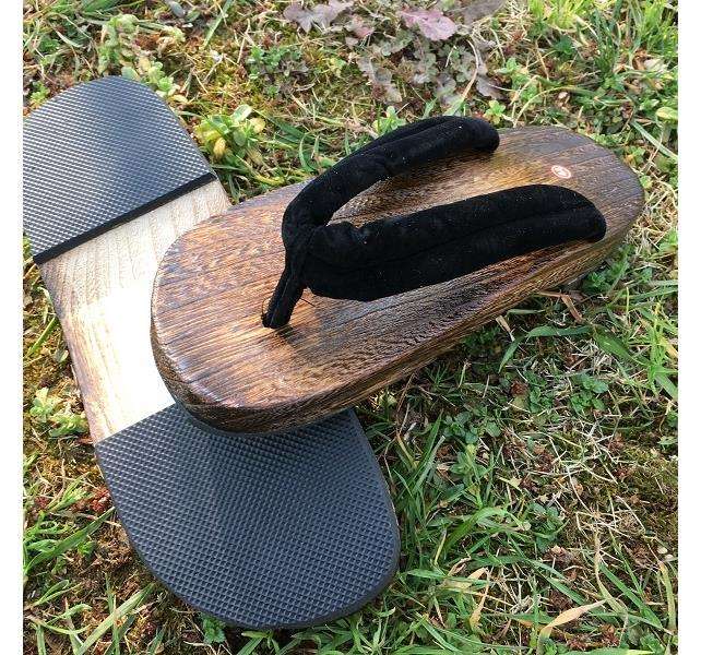 夏天穿的木鞋子日本男式木屐拖鞋男拖鞋时尚木板人字木鞋人字男家居鞋