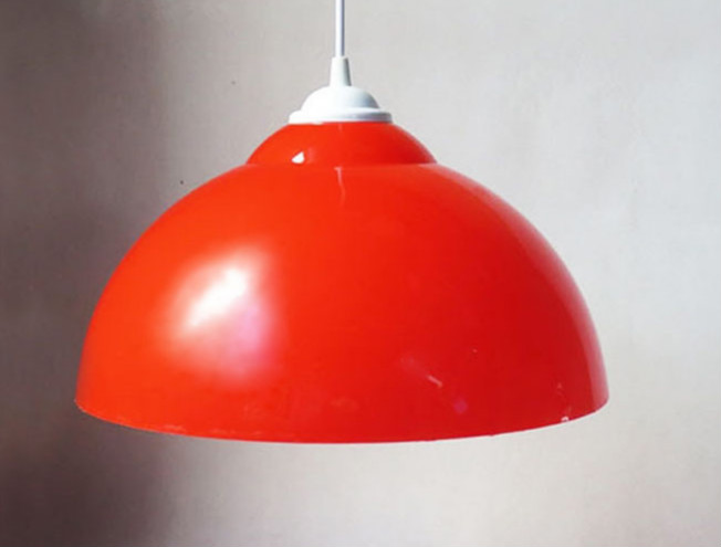 品威适用板栗生鲜市水果店吊灯灯罩红色专用塑料肉食熟食灯罩猪肉卤菜