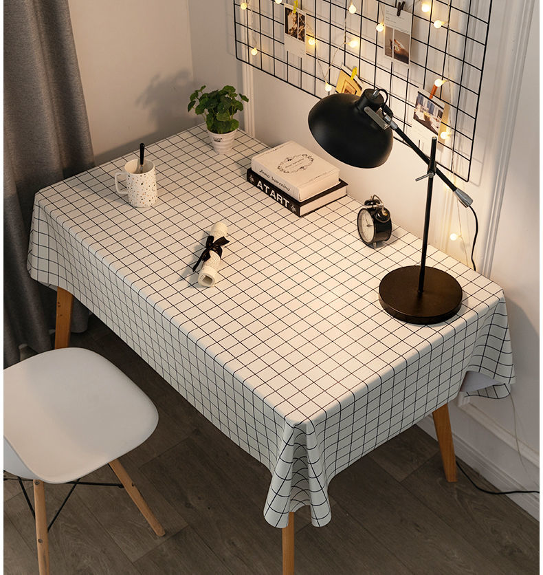 布欧格桌布防水防烫防油长方形pvc餐桌面装饰ins布置台布桌子罩布茶几