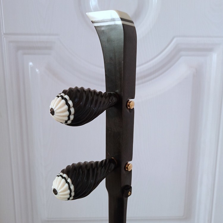 黑檀平头豫剧板胡杆大盘龙头豫剧板胡杆子评剧梆子板胡杆平头板胡杆