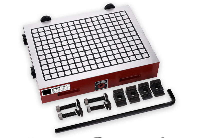 cnc磁盘电脑锣精雕刻机铣床加工中心方格永磁吸盘力磁台 500*600*80