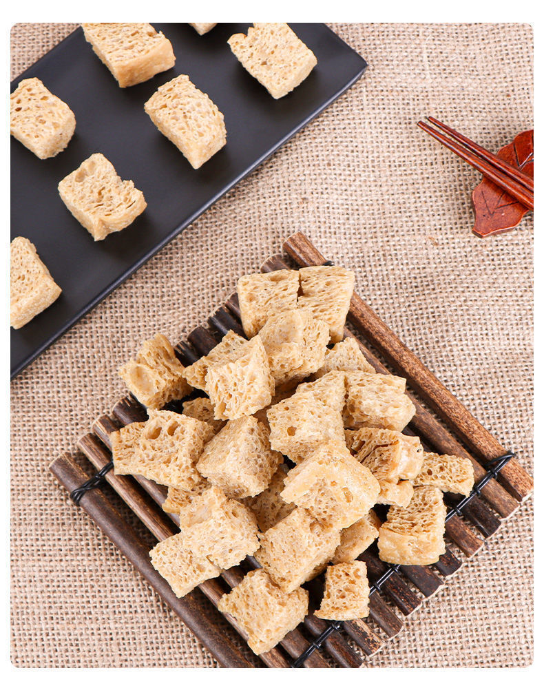 烤麸干烤麸丁干面筋火锅配菜凉皮凉拌菜四喜麻辣烫河南特产批发 整袋