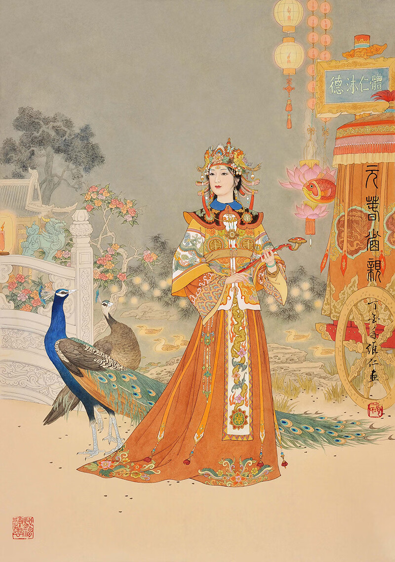 《毫端佳丽项维仁工笔人物画新作集锦 项维仁工笔人物画线描仕女画集