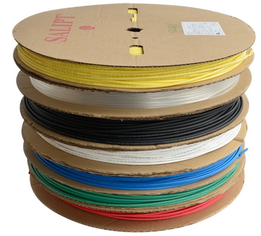 三联热缩管绝缘套管透明红黄蓝绿黑白ul环保阻燃整卷所有规格按圆形