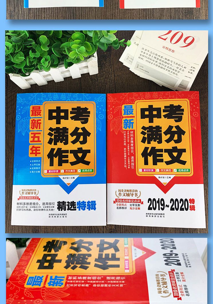 2020中考满分作文初中生作文全国通用中学生语文人教版初中作文书