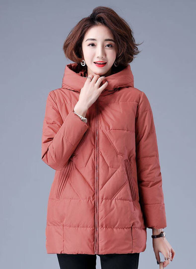 百搭秋冬季中老年棉衣女士小棉袄妇女外套褂子冬装黄色m建议90110斤